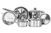 Kitchen & Housewares : Innova Classicor 11-Piece Stainless Steel Cookware Set with Lids