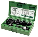 Greenlee Punch Set, 11 Piece. Ball Bearing Drive