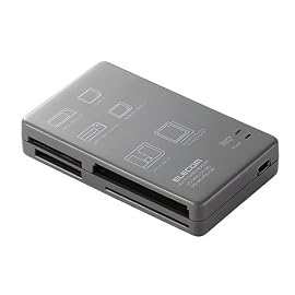 ELECOM 10+7メディア対応 メモリリーダライタ MR-A10GY