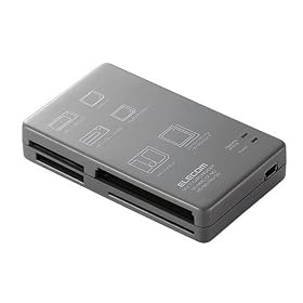 ELECOM 10+7���f�B�A�Ή� ���������[�_���C�^ MR-A10GY