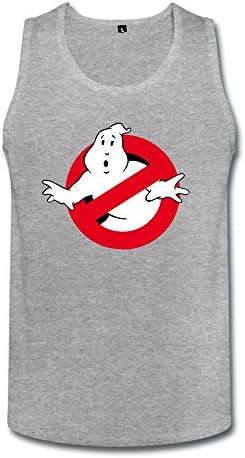 ZhiTian Men's Comedy Ghostbusters Top - L Heather Gray