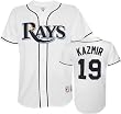 Scott Kazmir White Majestic MLB Home Replica Tampa Bay Rays Jersey