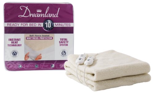 Dreamland Fleece Mattress Protector Kingsize Dual Control