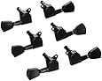6pcs 3L3R Guitar Tuning Pegs Machine Head Tuners Black for Gibson replacement