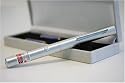 SD5 Silver Dimple 5mw Green Laser Pointer for Astronomy, Military and more! Double Bonus Micro L.E.D. Flashlight and Blue Microfiber Optical Cloth