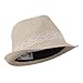 Lace Band Paper Straw Fedora - Tan W18S62C