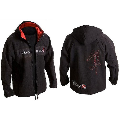 Hayabusa Official MMA Uwagi Jacket w/ Free B&F Heart Sticker Bundle - Black