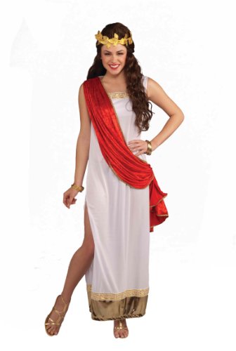 Forum Empress Of Rome Costume, Red/White, Standard