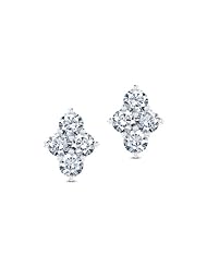 Diamond (0.98 Ct, GH-VVS), 18 Kt Yellow Gold Four-Stone Diamond Studs