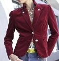 SITZT PERFEKT ELEGANTER CORD-BLAZER DUNKELBLAU NEU