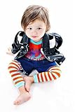 BabyLegs Orange/Aqua Leg Warmers