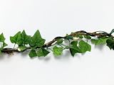 9-ft. Artificial Flocked English Ivy Twig Garland with Attached Clear Light