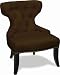 Kitchen & Housewares : Avenue Six 250020 Curvest Hour Glass Chair - Chocolate