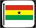 Decorated Mouse Pad with Ghana, flag