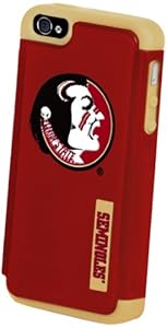 Forever Collectibles NCAA Dual Hybrid iPhone 4/4S Rugged Case - Retail Packaging - Florida St Seminoles