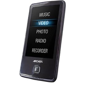 Archos 30C Vision 8GB MP3 Player, 3" Touch Screen, FM Radio, Video, Photo, Voice Recorder