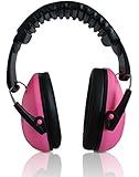 HearTek Safety Hearing Protection Kids Earmuffs Junior Earmuffs For Children, Baby Ear Protection, Infants, Small Adults, Women - Padded Ear Headphones - Adjustable - Protect Against Hearing Damage - Bonus Travel Bag Included