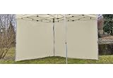 2 Seitenteile f. PROFI Falt Pavillon Faltpavillon champagner