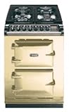 ACMP-LP-STCRM 24 Cast-Iron Companion Dual Fuel Range with Manual Clean 4 Sealed Burners and Two Electric Ovens: Liquid Propane Gas Cream