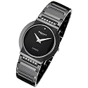 Cirros Milan Luxury Unisex Black Ceramic Watch with Diamond Model 2280GB