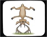 Mouse Pad with buck, down, trick, deer, upside, animal, balance