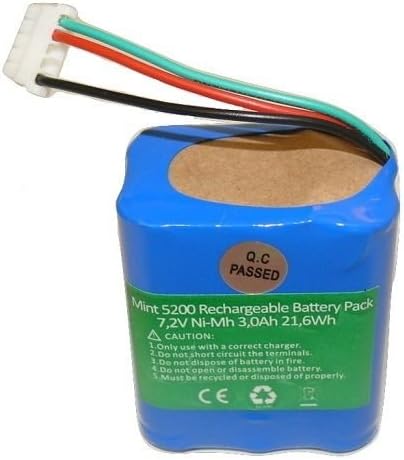 7.2V 3.0AH Battery For iRobot Mint 5200 5200B 5200C Braava 380t Vacuum Cleaner