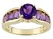 1.45CTW AMETHYST 18KT OVER STERLING SILVER RING