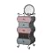 Parisian 5 Drawer Chest & Mirror - Antique Pewter(21-7/8" x 18-1/8" x 64-3/4"H)