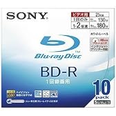 Sony BD-R 25GB 録画用 2倍速対応 追記型 5mmスリムケース 10枚パック10BNR1VBNS2