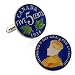Hand Painted Canada Coin Cufflinks-CLI-PB-140-SL