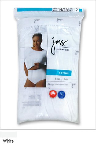 Buy Just My Size 1610WH Just My Size Cotton Briefs