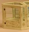 Dollhouse Miniature White Handpainted Corner Shop Counter