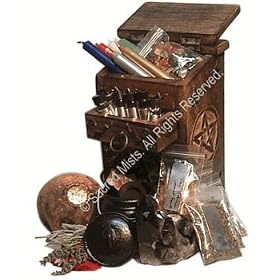 Fully Stocked Pentacle Chest of Witchcraft