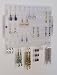 Wall Mount Earring Holder Storage Rack Earring Angel Hanging Jewelry Organizer Display (CLICK TO SEE 7 AVAILABLE COLORS) Frosted