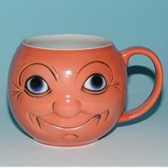 Lustige Tasse mit Gesicht - Ens, rot