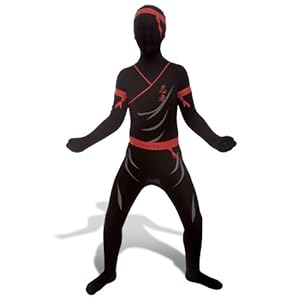 Morphsuits Kids Premium Ninja Costume, Medium