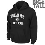Brooklyn Nets Big & Tall Hooded Sweatshirt, Black