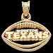 Cleveland Browns Football Pendant 14K Yellow Gold Size: 12 x 19.50 MM from Perfect Jewelry & Gifts