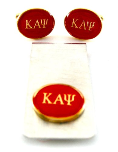 Kappa Alpha Psi Red Gold Cufflinks