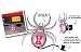 Hitch Critters Black Widow Moving Ball Hitch Cover and Brake Light