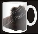 BLACK POMERANIAN DOG Coffee Mug