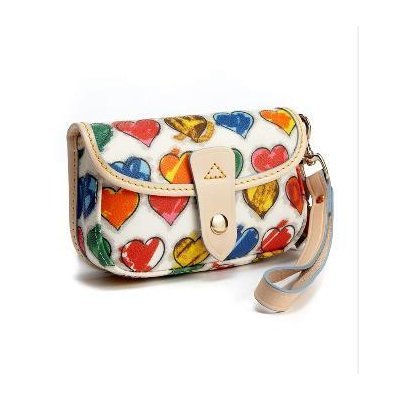 Dooney Bourke Sweethearts Girly Flap Wristlet Case Bag for IPOD White