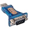 USB to RS232 (9-pin) Adapter (Transparent Blue) ,Connect any serial device to a USB port, Retail Blister Pack
