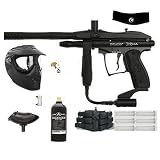 Sporting Goods : Paintball 365 Kingman Spyder 07 Black Xtra Marker Gun Blk Super Set