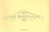 Produkt-Bild: Johann Sebastian Bach: Notenb&uuml;chlein f&uuml;r Anna Magdalena Bach : f&uuml;r Klavier mit Bleistift - Ausgabe in der Edition von Sikorski - Noten/sheet music