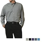 Apparel : Bill Blass - Wrinkle-Free Color Rich Oxford Shirt - BBP2574