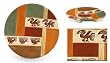 Ceramic plate, 'Moche Icons' Ceramic plate, 'Moche Icons'