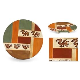 Ceramic plate, 'Moche Icons'
