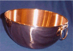 2 QT Hanging Copper Bowl