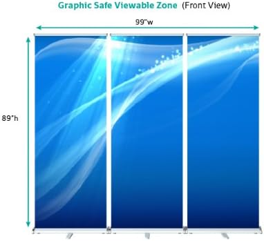 10ft GRAPHICS WALL - Retractable Banner Stand Wall Trade Show Display!!!